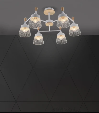 Потолочная люстра на штанге Seven Fires Laurens SF3386/6C-WT-WD