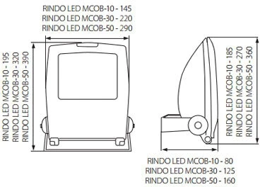 Прожектор уличный светильник светодиодный Kanlux RINDO 18480 (220V, IP65)