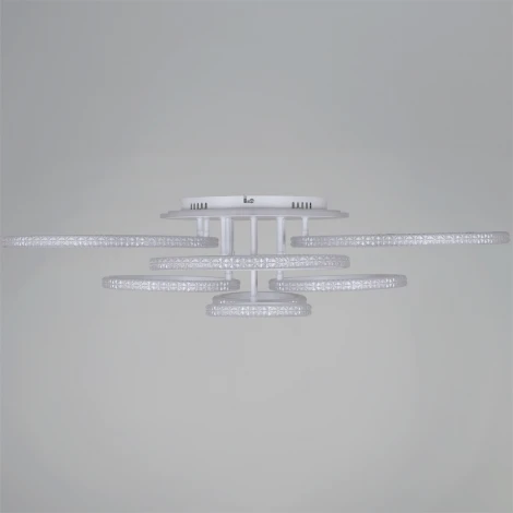 Потолочная люстра светодиодная на штанге с регулировкой цветовой температуры и яркости, с ночным режимом и RGB Reluce 06333-0.3-08C WH (RGB)