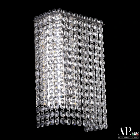 Бра светодиодное APL LED Sicilia SH500.B1.16-27.A.Ni.4000 (220V, хрусталь, подвески)