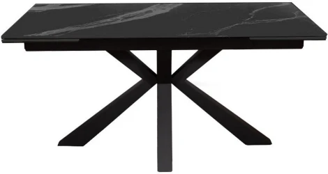 Стол DikLine SFE160 Керамика Черный мрамор/подстолье черное/опоры черные (2 уп.) 00-00069622