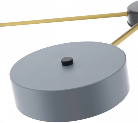 Потолочная люстра светодиодная на штанге Arte Milano Ferrara 252006/5 Bk/Gr (220V, круглые)