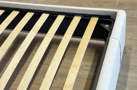 Кровать с подъемным механизмом Хлоя 120х200 см Mebelson (ДСП,Ткань/Кремовый) арт.ZP.KM1.2-24.2081