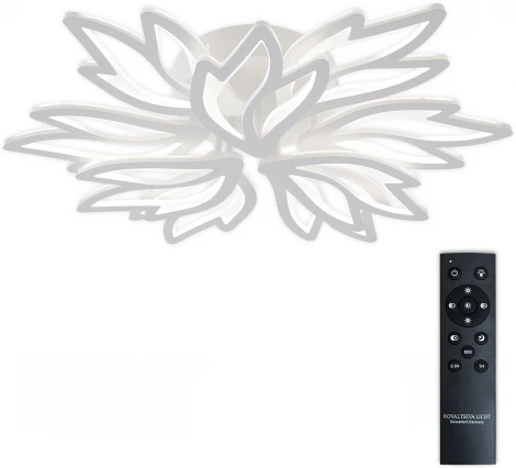 Потолочная люстра светодиодная с пультом ДУ 180W, белый, LED Natali Kovaltseva Rif LED LAMPS 81118/7C
