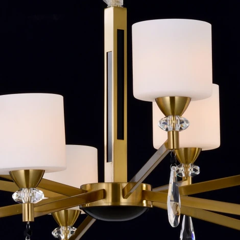 Подвесная люстра ILLUMICO IL5182-10PLS-29 BRASS KELTIC