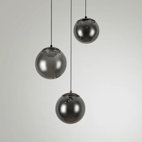 Подвесной светильник светодиодный с пультом с регулировкой цветовой температуры Modelux ML.2338.3R BK