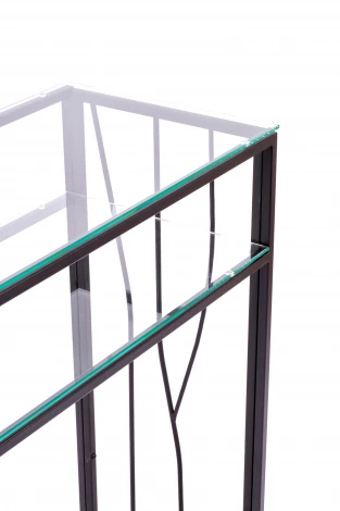 Консольный стол AllConsoles 1123-CB clear черный муар