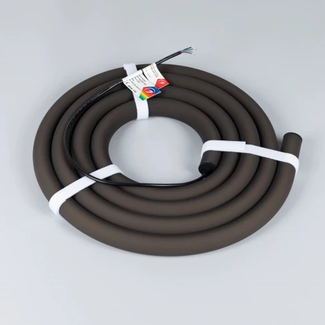 Светодиодная лента герметичная MonLIGHT-BLACK-TOP-G280-D25mm 24V RGB 360deg (14.4 W/m, IP65, 3m, wire x1) (Arlight, Вывод прямой, 3 года) 047040