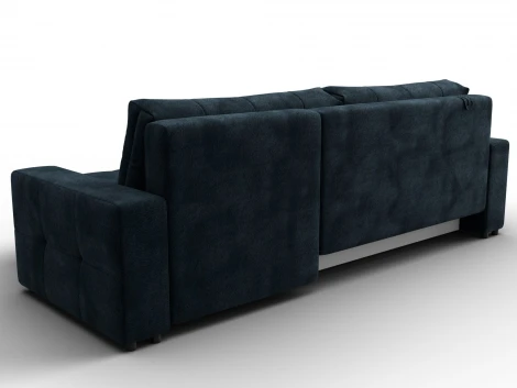 Диван угловой Лига-122 угол универсальный (ДСП,Брус,Велюр/Графит) Лига Диванов 137611