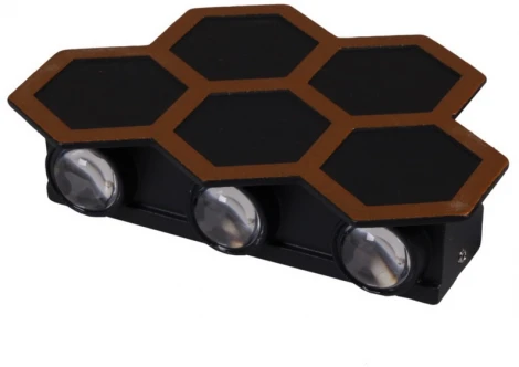 Архитектурная подсветка светодиодная Reluce 86222-9.2-005U LED5*1W BK+GD (220V, IP44)