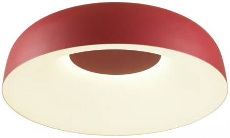 Потолочный светильник круглый Sonex Confy 7691/65L металл/акрил/белый/красный LED 65Вт 4000K D480 IP20 (220V, круглые)