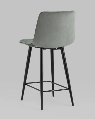 Стул полубарный Джанго велюр серый 2 шт. Stool Group арт.УТ000038497