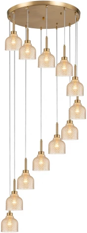 Подвесной светильник 11039/12P Amber Indigo Caramella V000435