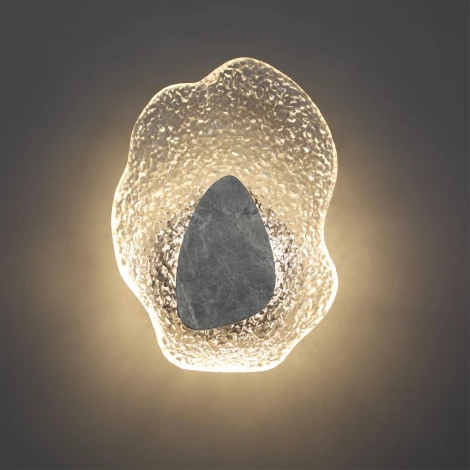 Настенный светильник Odeon Light Coralla 5461/12WLB черный/прозрачный/серый/металл/стекло/мрамор LED x 12W 3000K