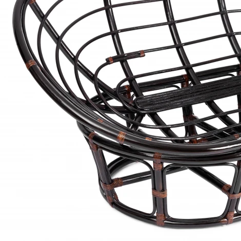 Диван MAMASAN/МАМАСАН 23/02 W /с подушкой/ 169х102х80см, античный черно-коричневый, матрац 182х119см, ткань серо-бежевая 3м 16/2 Tetchair 25284