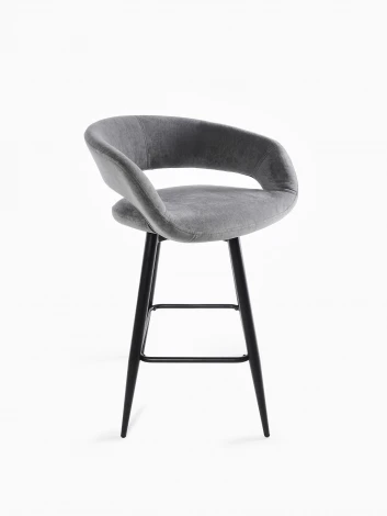 Стул барный МАМАДОМА Барни Р 700, Черный/Antracite Lux b28