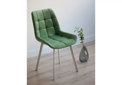 Стул на металлокаркасе Челси П фисташковый (zd 651) / белый 632502