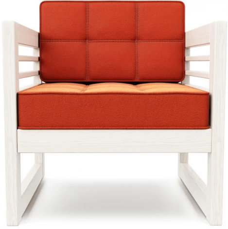 Кресло Arsko Сега беленый дуб велюр оранжевый