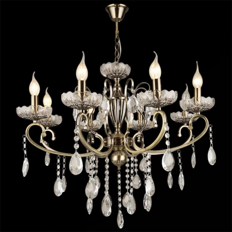 Подвесная люстра Reluce 04135-0.4-08 (220V, подвески, на цепи, подсвечник, свеча)