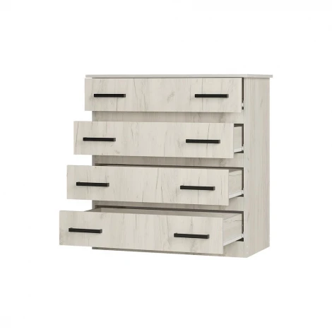 Комод БТС Стандарт №6, Дуб крафт белый