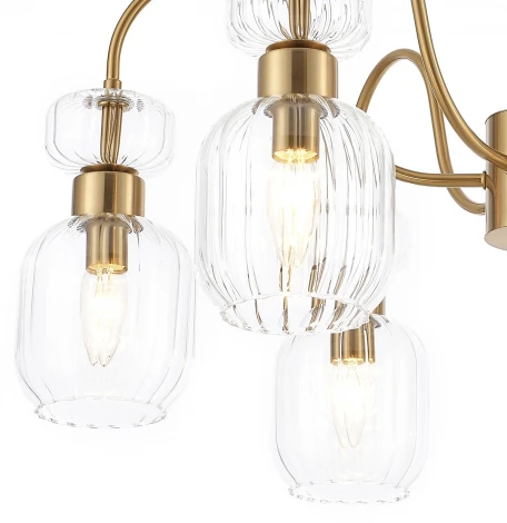 Потолочная люстра на штанге Escada Gloss 1141/6PL Clear (220V)