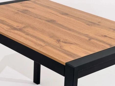 Стол ЭТНО 112 ДУБ ВОТАН / Черный каркас M-City 64772