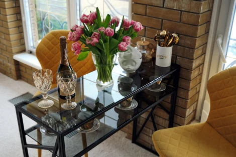 Консольный стол AllConsoles 1091-CB grey черный муар