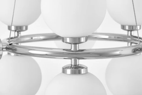 Подвесной светильник Lumina Deco Marsiada LDP 6033-9 CHR (220V, на тросе, шарики, молекулы)