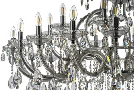 Подвесная люстра Dio D`arte Gloria Gloria E 1.1.30.600 N (220V, хрусталь, на цепи, подсвечник, свеча)