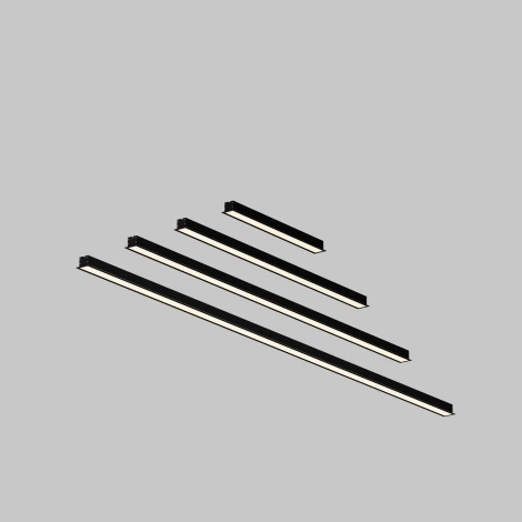 Встраиваемый линейный светильник светодиодный Maytoni Technical LL313009 3000K 50x35 черный 500 мм