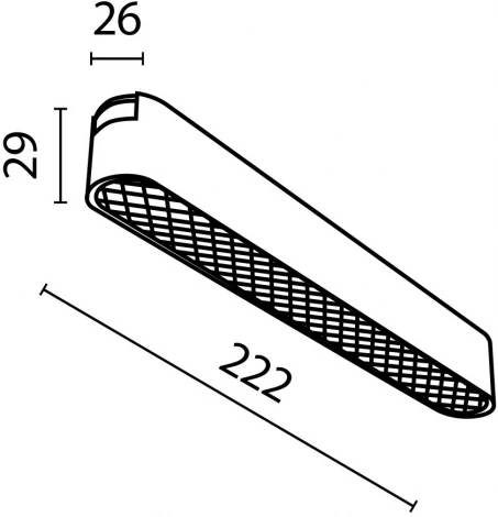 Трековый светильник Basis Grid Radity 4000K 12Вт 120° LED (магнитный) Maytoni Technical TR084-1-12W4K-B (48V)