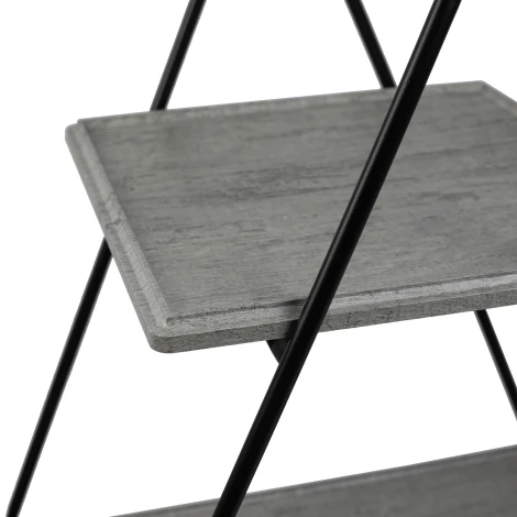 Стол сервировочный Милн черный/серый шпат Mebelik 008693