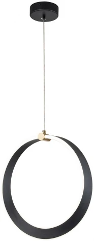 Подвесной светильник 14014/A/1P Black Indigo Parade V000070L (регулировка яркости, LED, 220V, пульт управления, на проводе, кольцо)