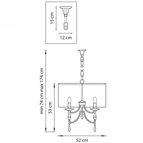 Подвесная люстра Lightstar PARALUME 725036