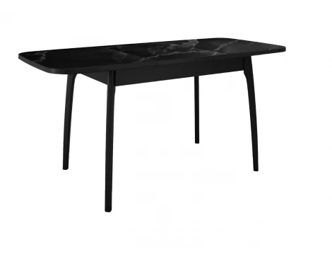 Стол DikLine MK40 Керамика Черный мрамор/подстолье черное/опоры черные арт.00-00079585