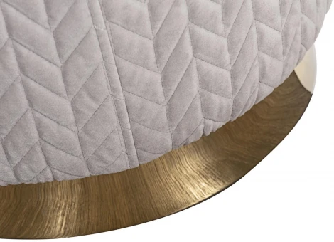 Пуфик Garda Decor GY-BEN8143GOLD-LG (Золото/Светло-серый)