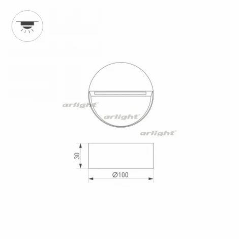 Накладной точечный светильник Arlight LGD-TRACE 029959 (LED, 220V, круглые, IP65)