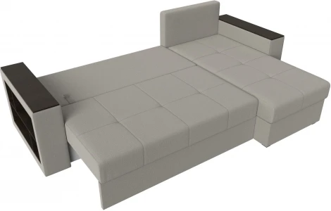 Диван угловой Дубай Лайт правый угол (Бежевый/Рогожка) Лига Диванов арт.121638