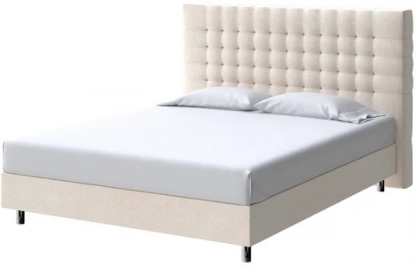 PROxSON Кровать Tallinn Boxspring Standart (Ткань: Велюр Casa Сахарный) 90x200
