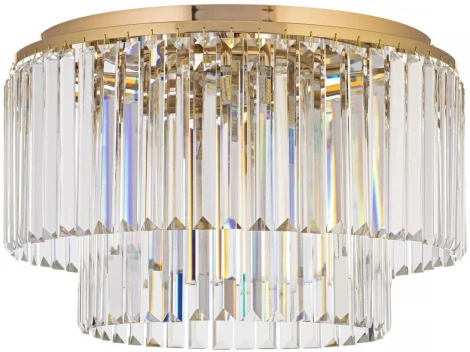 Подвесная люстра Arti Lampadari Enio E 1.5.D50.101 GP (220V, хрусталь, на тросе)