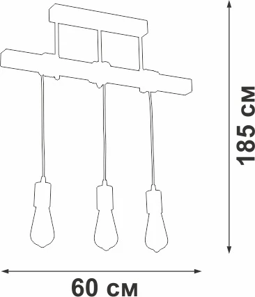 Подвесной светильник Vitaluce V2860-1/3PL (220V, на проводе)