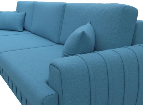 Диван угловой Лига-057 НПБ Лонг угол левый Лига Диванов (Рогожка) арт.129295L