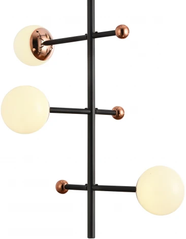 Подвесной светильник Natali Kovaltseva Loft Led LAMPS 81338 GOLD BLACK (220V, на тросе, шарики)
