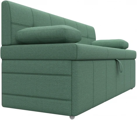 Диван кухонный прямой Лео (Зеленый/Рогожка) Лига Диванов арт.123762