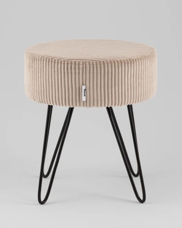 Пуф Stool Group Спейси велюр рельефный коралловый арт.УТ000040016