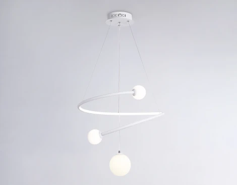 Подвесной светильник Ambrella Comfort FL66299 (регулировка яркости, LED, 220V, пульт управления, на тросе, шарики)