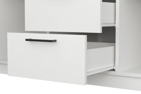 Шкаф трехстворчатый Арника Бали, Белый шагрень