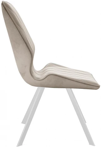 Стул 242M B03 BEIGE/ ножки белые Dikline 00-00062372