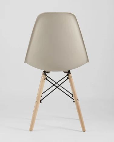 Стул Eames Style DSW бежевый x4 (разборный каркас) Stool Group арт.УТ000037158