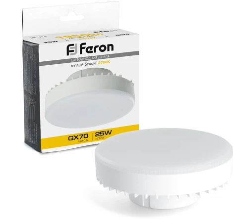Лампа светодиодная Feron 38268 LB-474 GX70 25W 2700K